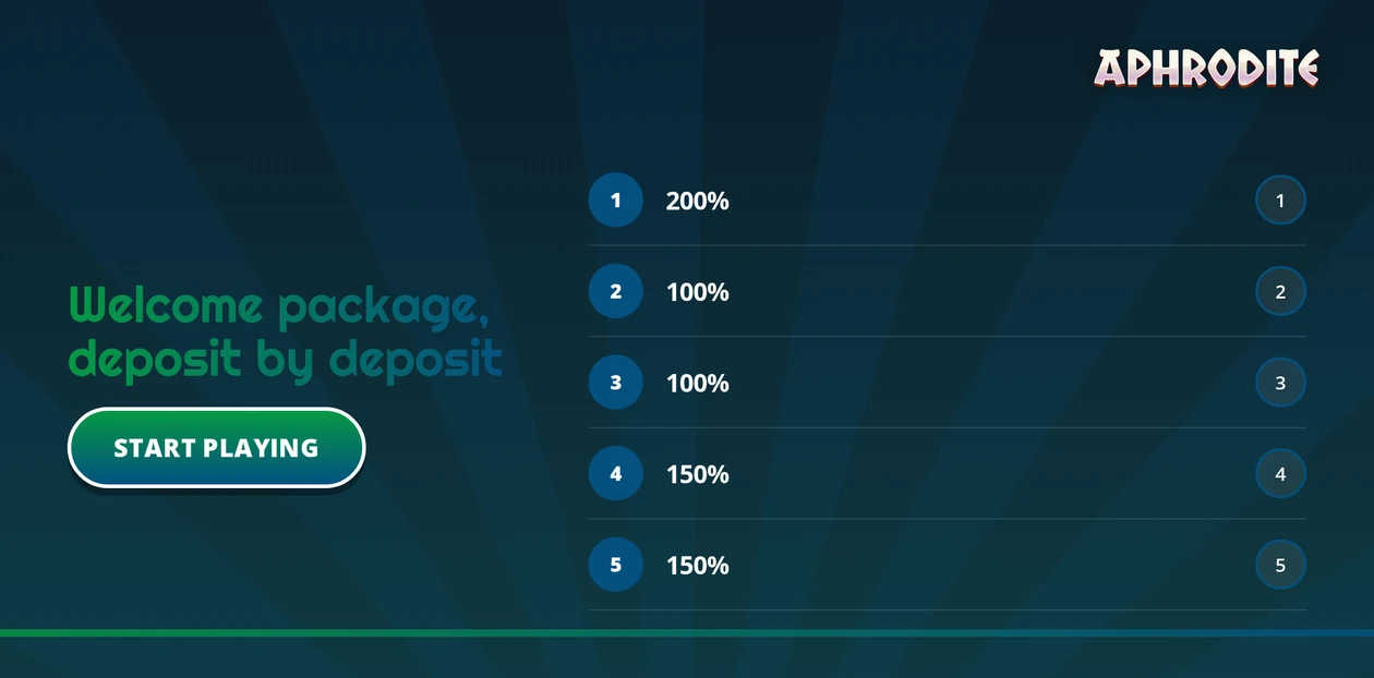 Browse five deposit tiers